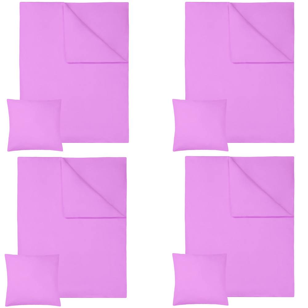 4 Bettwäsche-Sets Baumwolle
