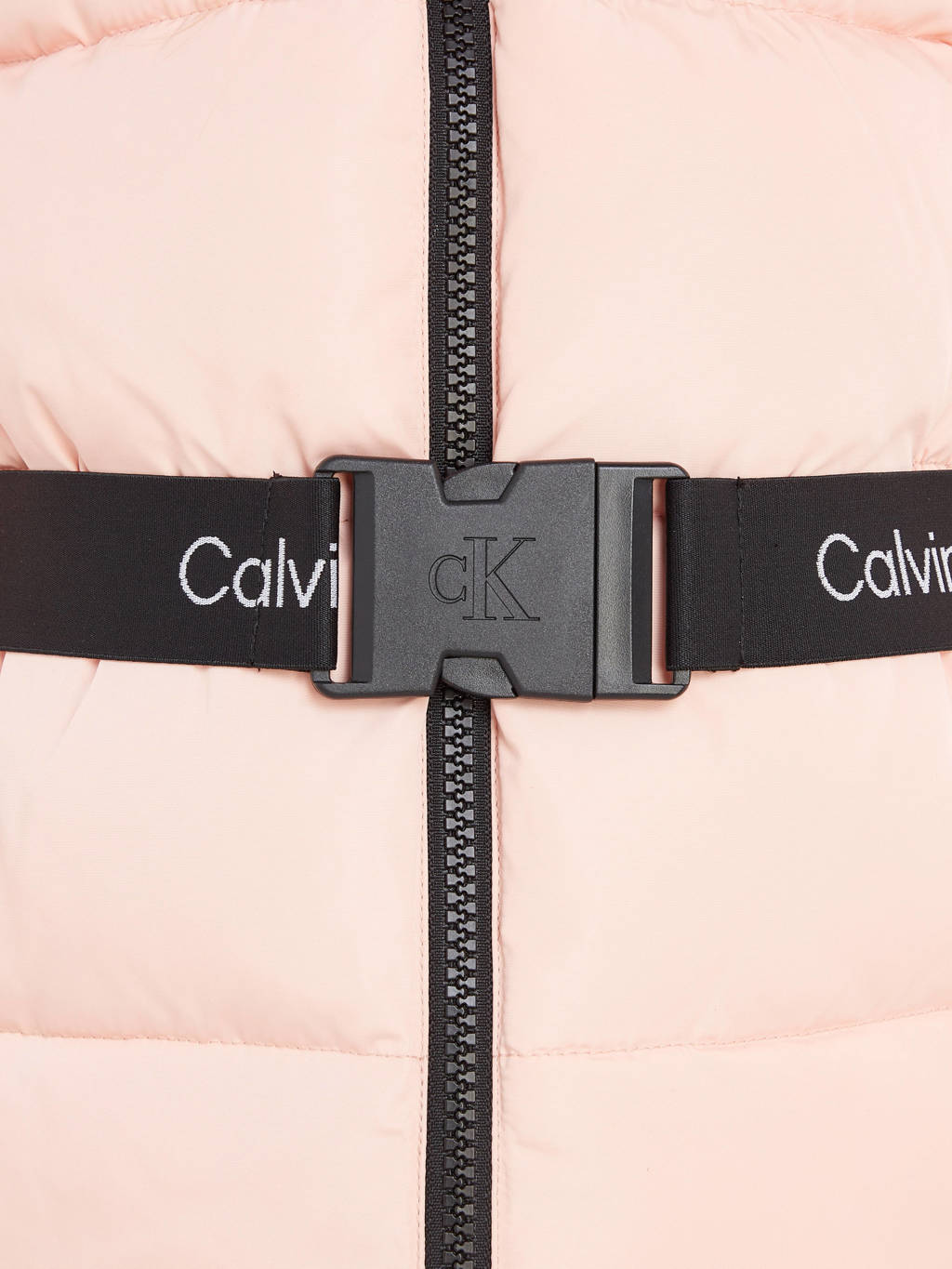 Calvin Klein gewatteerde winterjas van polyester lichtroze
