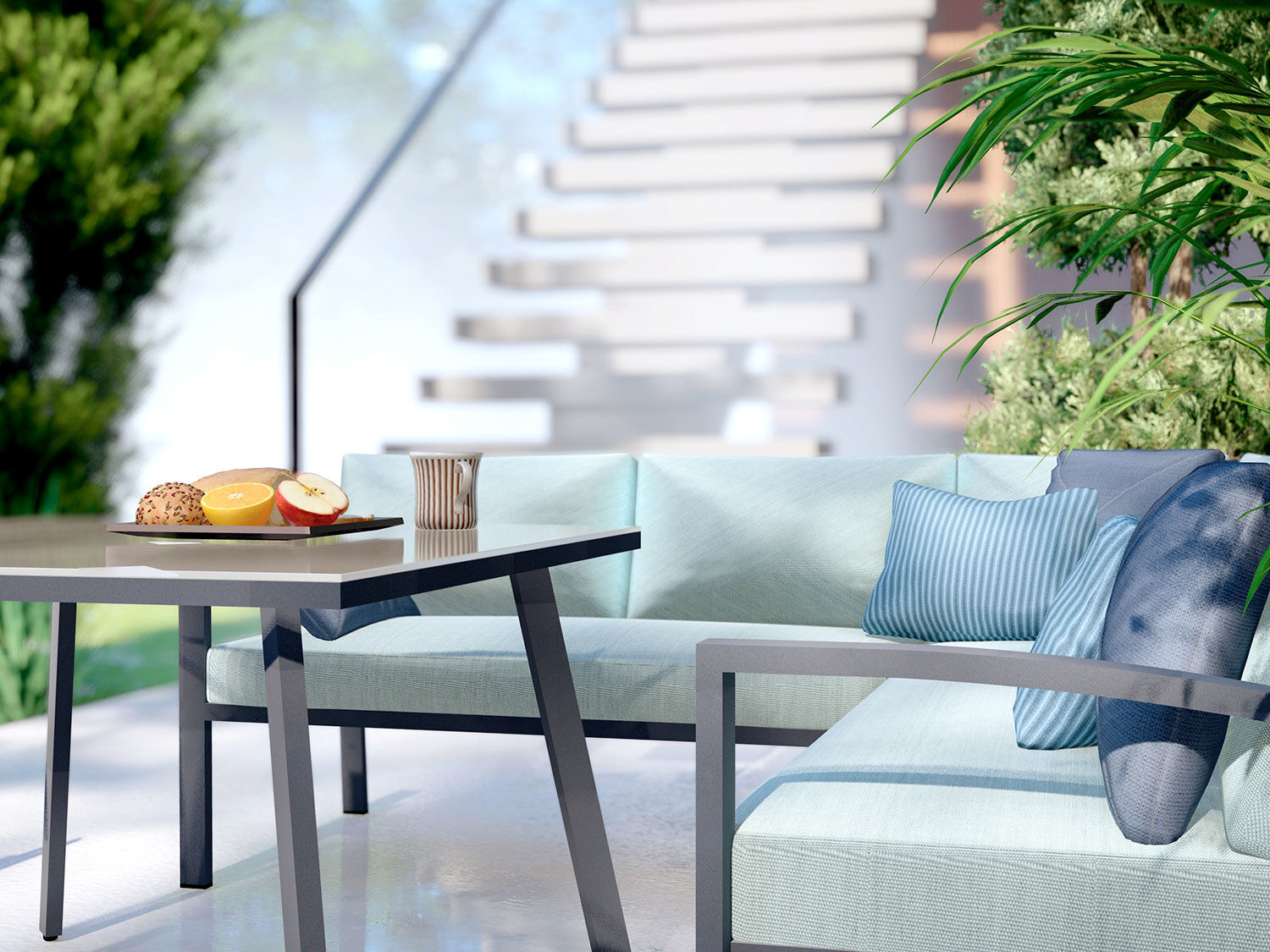 Lounge-Set Wellington 3-teilig