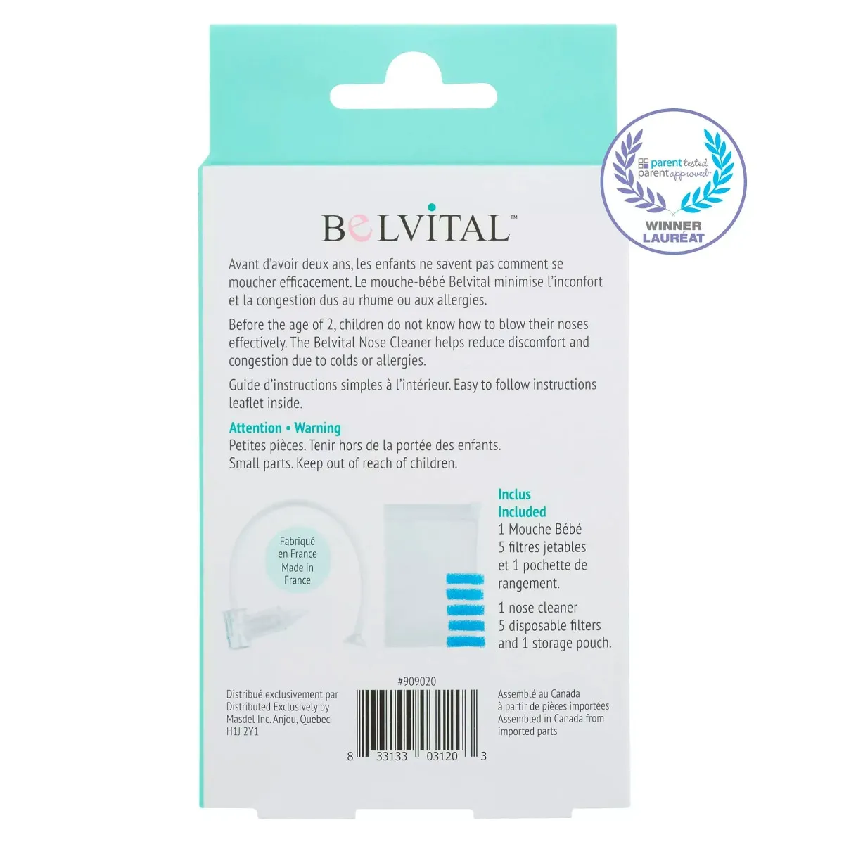 Clément - Équipement Aspirateur Nasal Mouche-Bébé Belvital