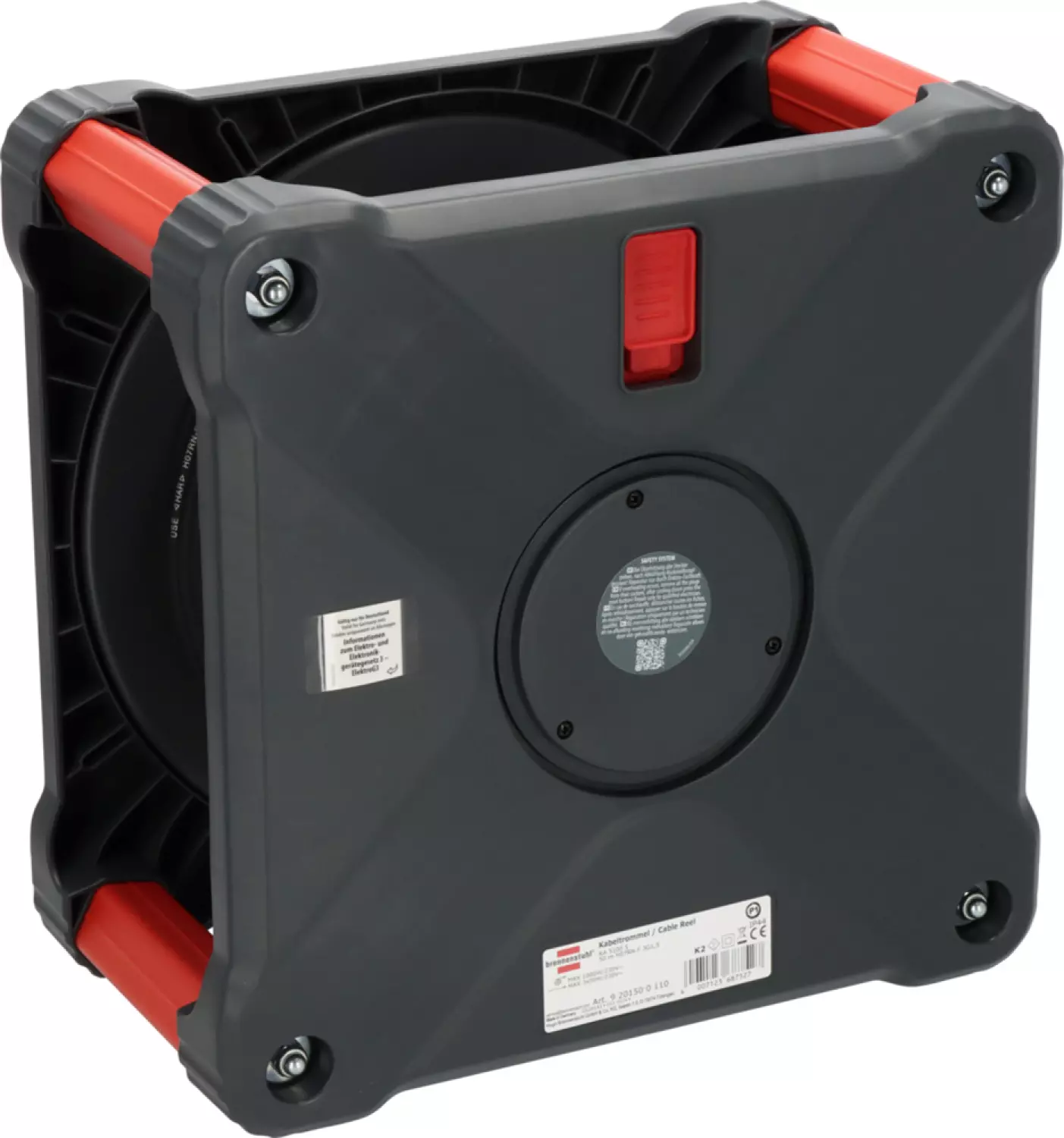 Brennenstuhl Professional KA 5100 Bouwplaats Cube 5 voudig kabelhaspel H07RN-F 3G1.5 - IP44 - 50m - Zwart