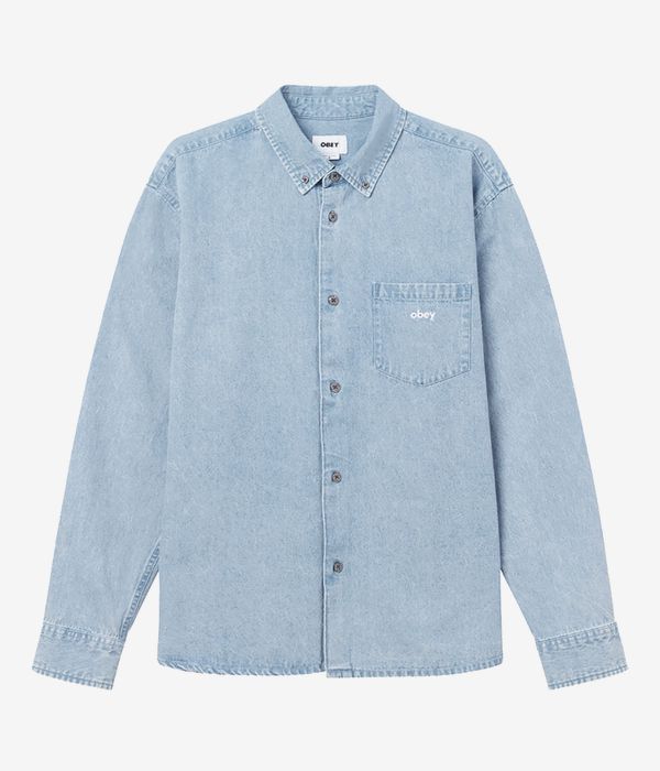 Obey Bigwig Dean Denim Hemd (light indigo)