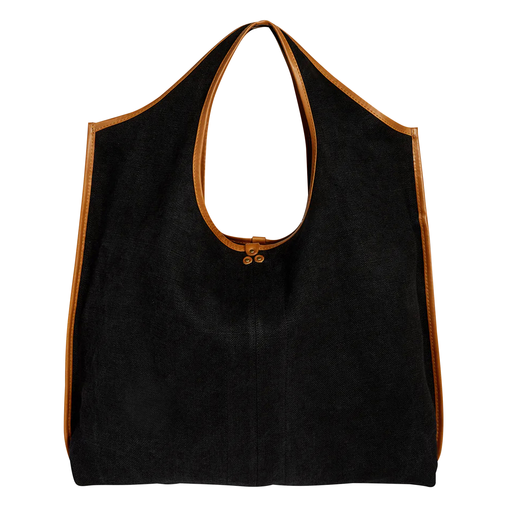 PACO - Sac cabas en lin mélangé | Noir