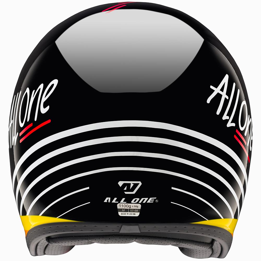 All One - Casque Alamo Evo Wave Noir / Rouge / Jaune / Blanc