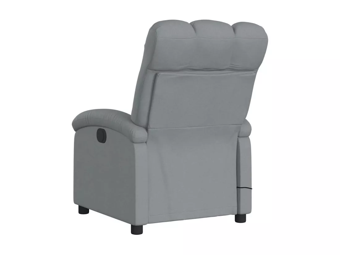 Fauteuil de massage inclinable Gris clair Tissu
