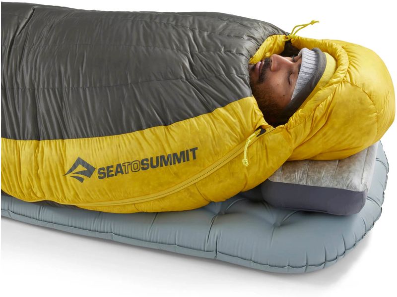 SEA TO SUMMIT Spark -1C/30F L Polyester, Gelb/Schiefergrau Mumienschlafsack