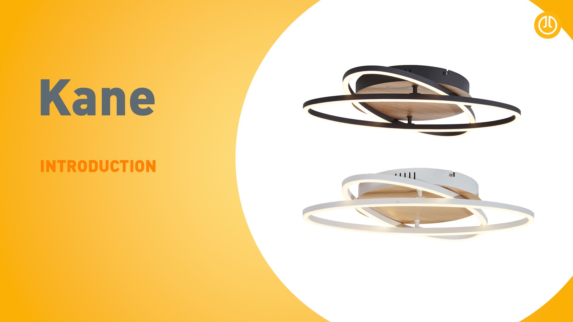 Plafondlamp wit met hout incl. LED 3-staps dimbaar 2-lichts - Kane