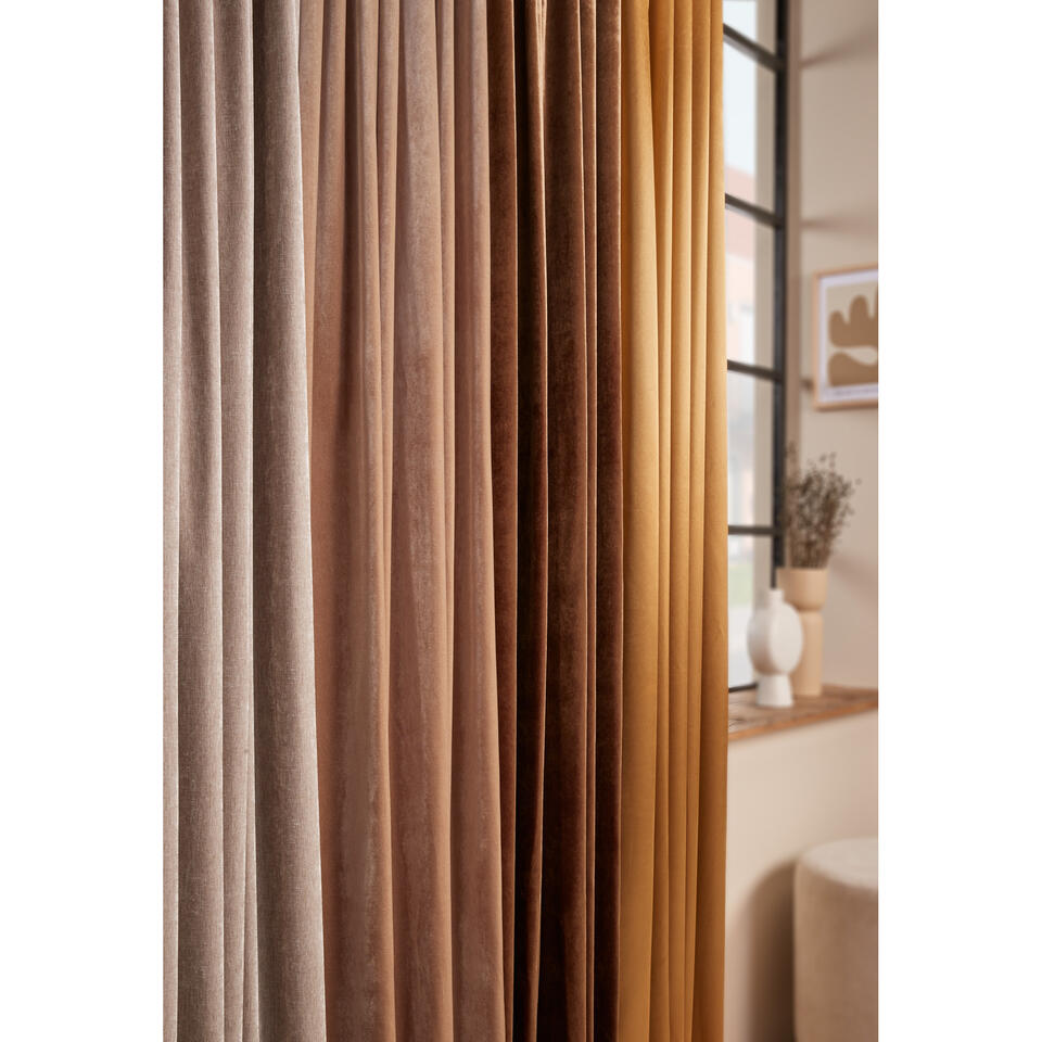 Gordijn Velours Juliet Naturel
