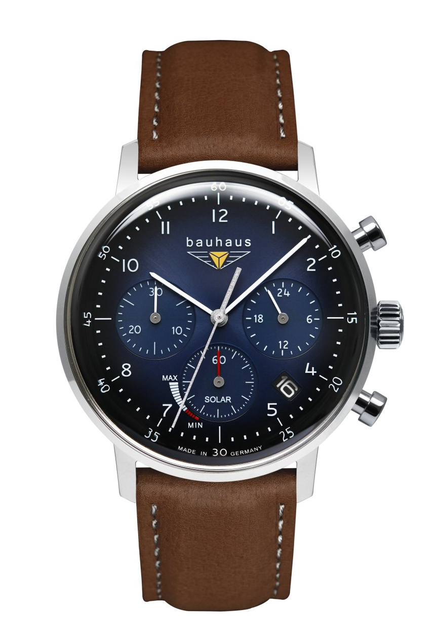 bauhaus Herrenchronograph Solar Blau 2086-3