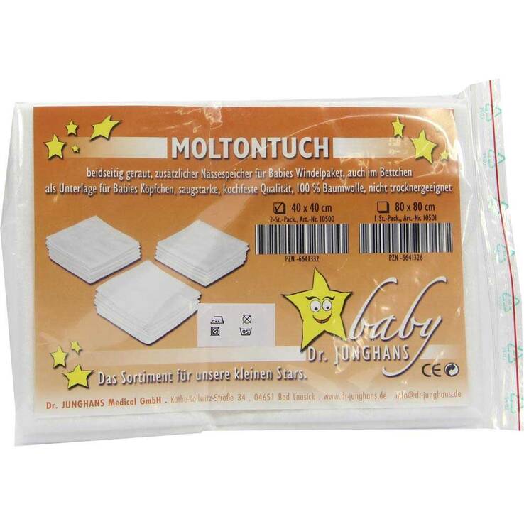 Molton Tuch 40x40 cm, 2 St