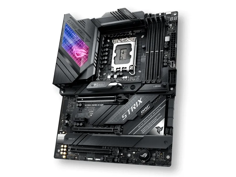 ASUS ROG STRIX Z690-E GAMING WIFI - Bundkort - ATX - LGA1700 sokkel - Z690 Chipset - USB-C Gen 2x2, USB-C Gen2, USB 3.2 Gen 1, USB 3.2 Gen 2 - 2.5 Gigabit LAN, Wi-Fi, Bluetooth - onboard grafik (CPU påkrævet) - HD Audio (8-kanaler)