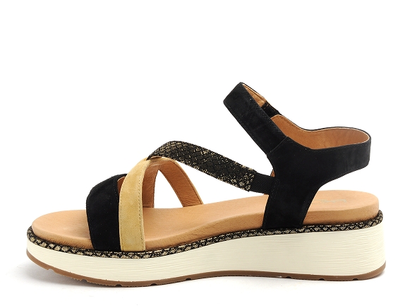Fugitive nu pieds talons femme kiry noir