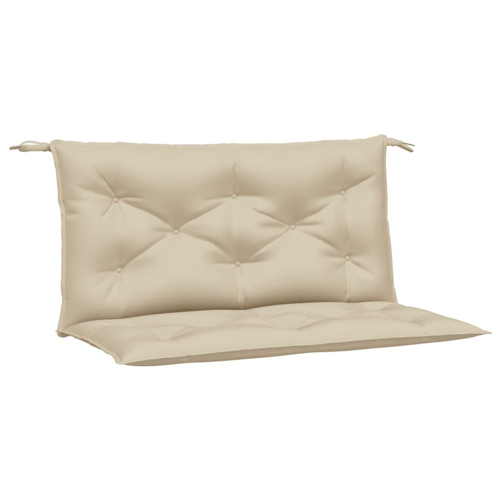 Coussins de banc de jardin 2 pcs beige 100x50x7 cm tissu oxford