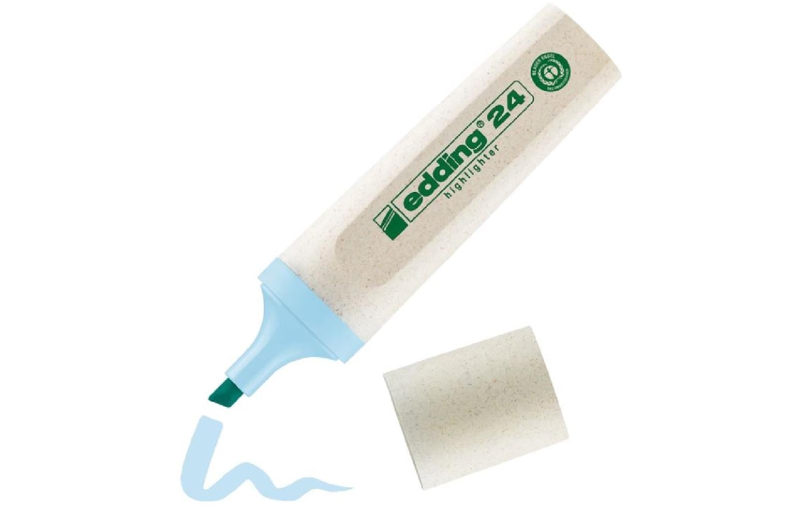 Textmarker 24 EcoLine PastellblauUmweltfreundlicher Textmarker