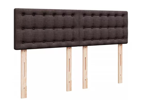 Sommier à lattes de lit avec matelas Marron foncé 160x200 cm
