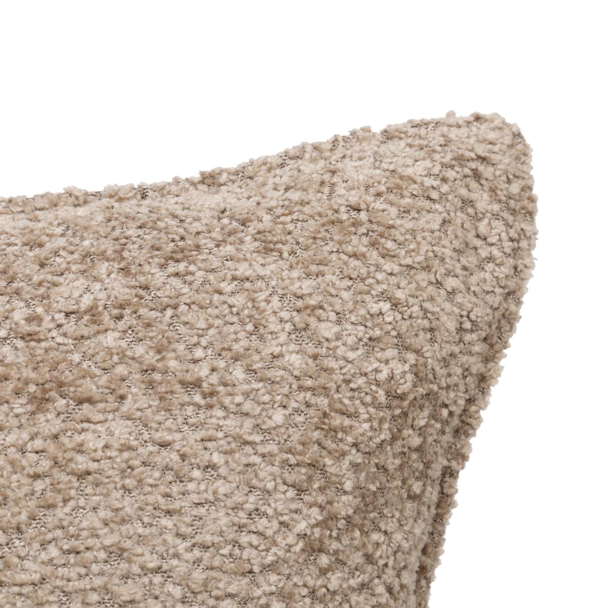 COUSSIN BOUCLETTE SOANA TAUPE 45X45CM
