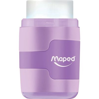 Maped Connect Pastel - Taille-crayons 2 trous Gomme 2-en-1 - disponible dans différentes couleurs