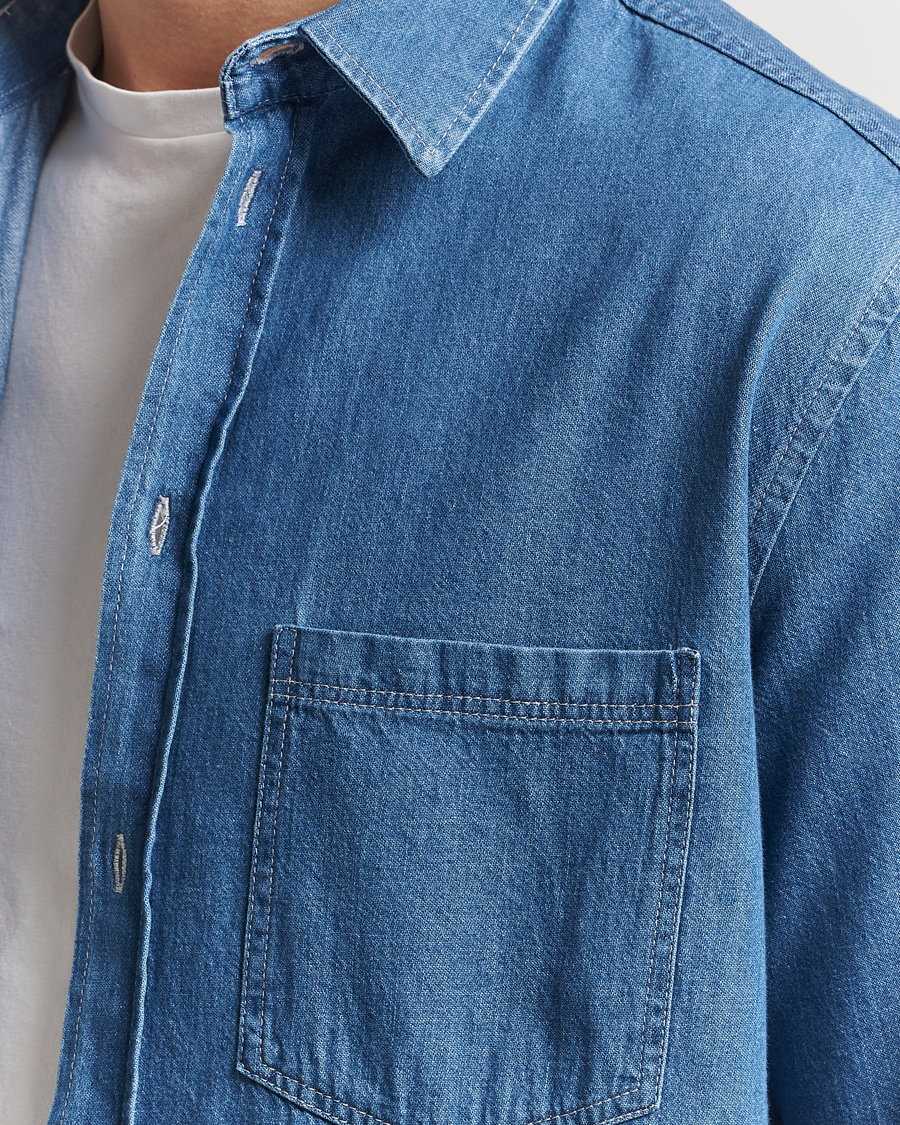 Samsøe Samsøe Ryan Chambray Shirt Light Blue