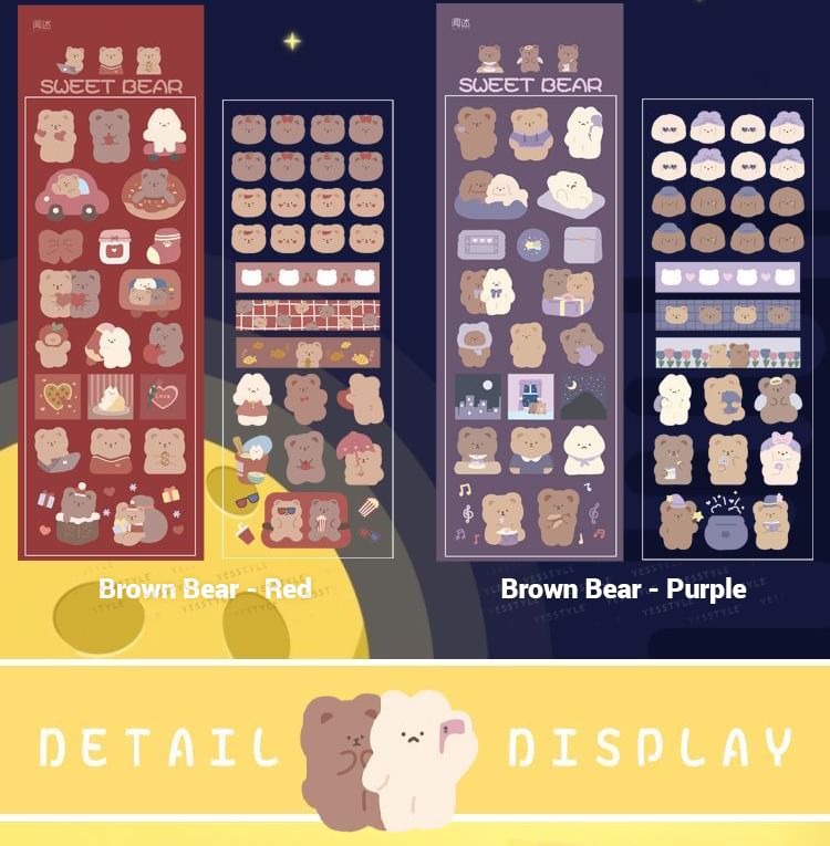 Kumi Fanchant - Berenprint PET-stickers
