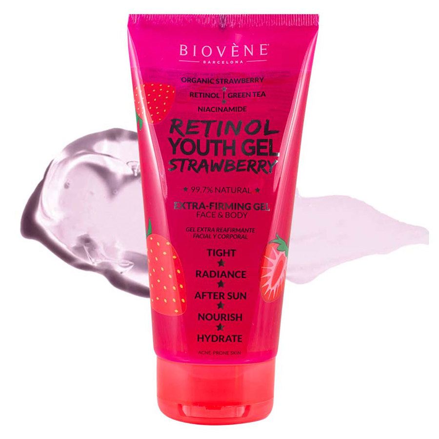 Biovène Retinol Youth Gel Extra-Firming Organic Strawberry Body Treatment 200ml