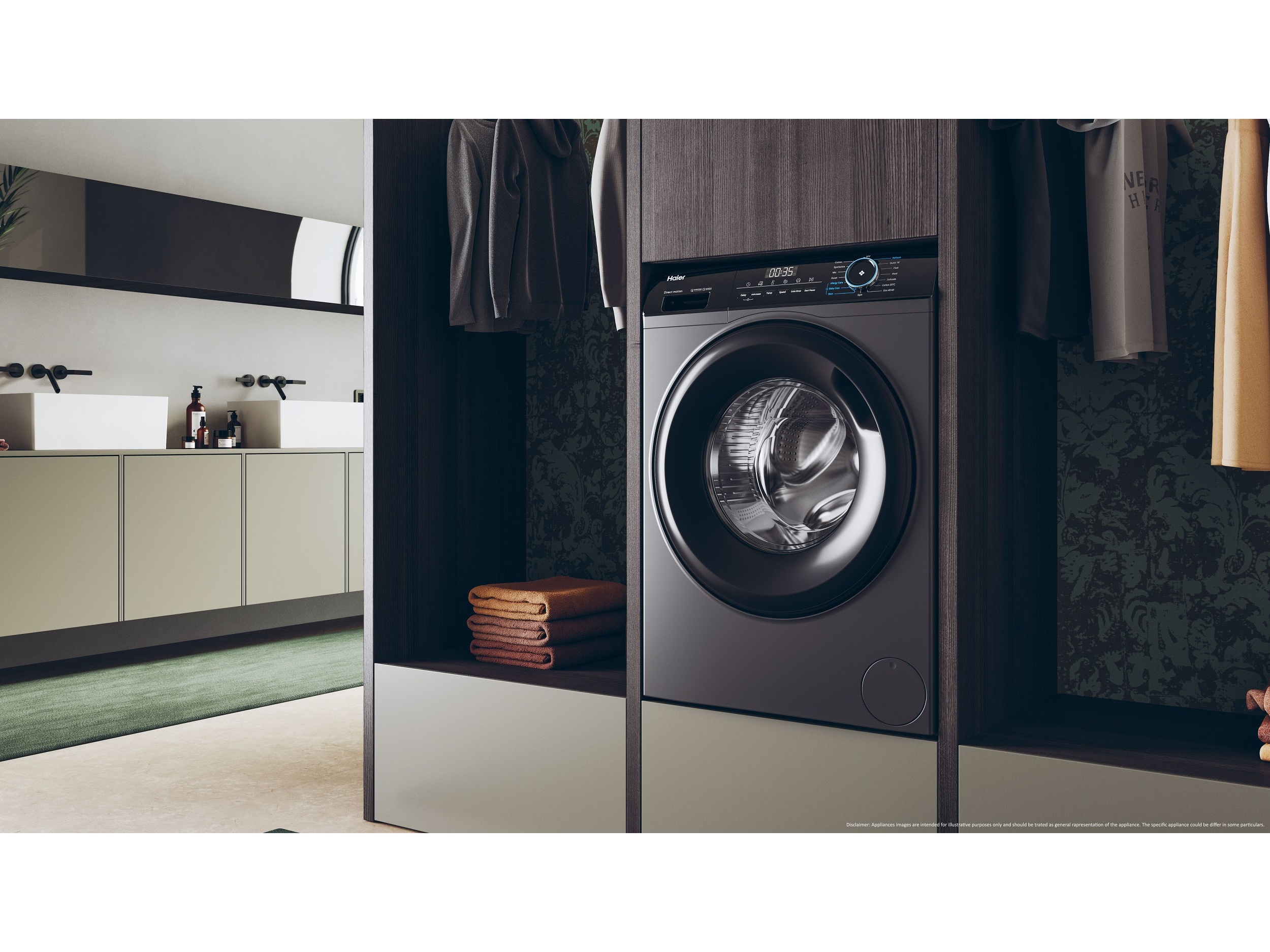 MÁQUINA DE LAVAR ROUPA HAIER HW90-B14939S8-IB - SILVER A 9KG
