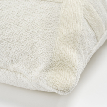 Sierkussen streep off white - l45xb45xh10cm
