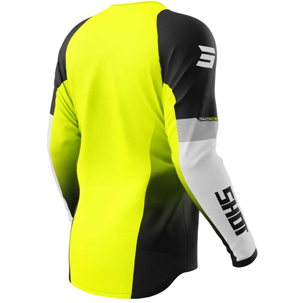 Shot - Maillot Draw Instinct Noir / Jaune fluo / Blanc