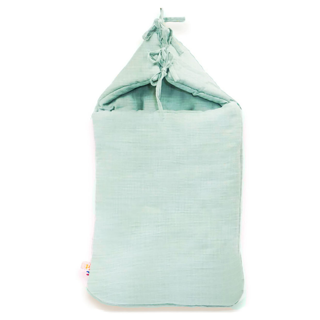 Papate Nid d'Ange en Coton Bio vert - 75x75 cm