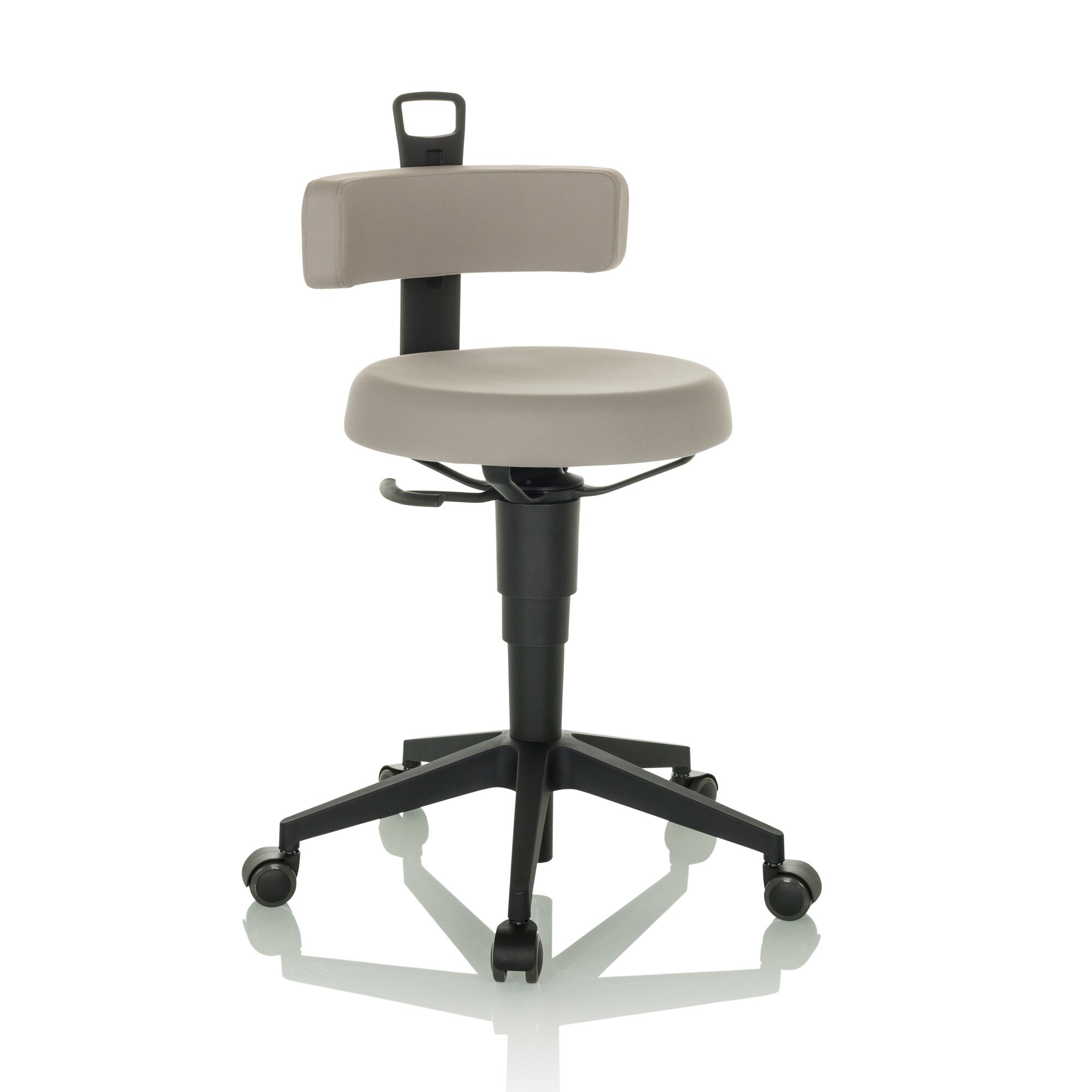 Drehhocker TOP WORK FLEX Stoff ohne Armlehnen hjh OFFICE