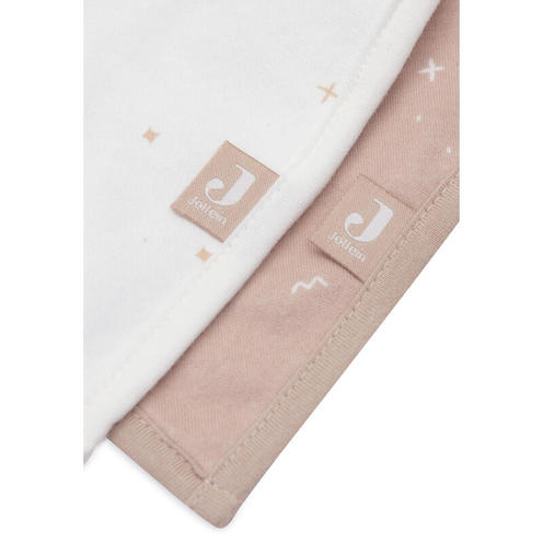 Lot de 2 bavoirs bandana Twinkling - Wild rose - JOLLEIN