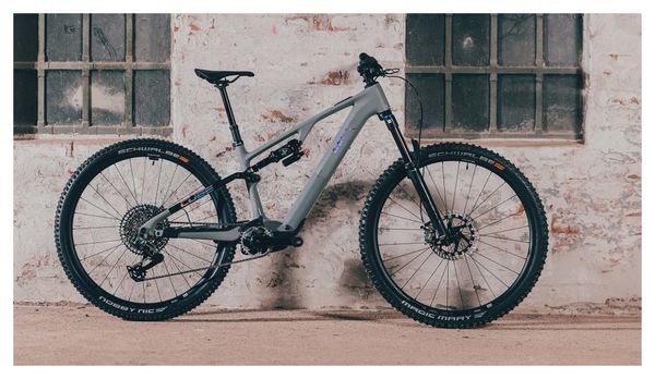 VTT Électrique Tout-Suspendu Cube AMS Hybrid One44 C:68X TM 400X Sram GX Eagle AXS 12V 400 Wh 29'' Gris Vert Swamp 2025