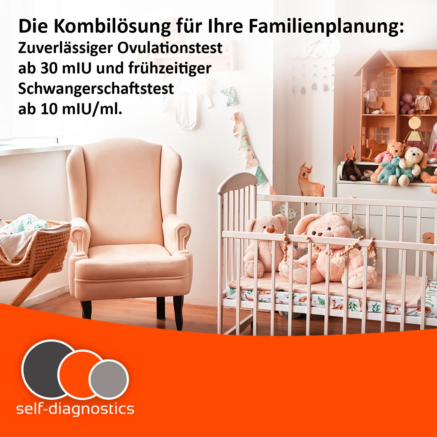 self-diagnostics Kombipack 50 Ovulationstest + 15 Schwangerschaftsfrühtest