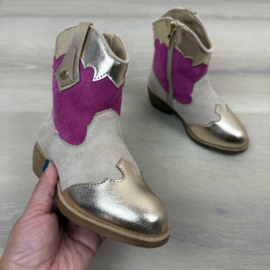Colored cowboy boots - goud