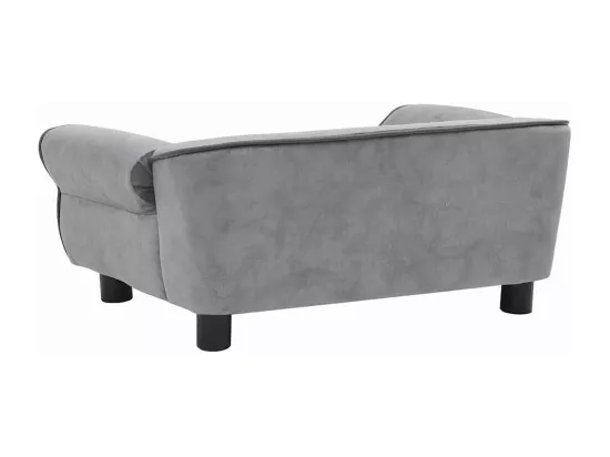 Canapé pour chien Gris 72x45x30 cm Peluche