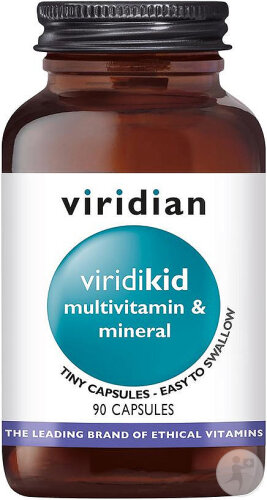 Viridian ViridiKid MultiVitamine & Mineral 90 Gélules Végétales