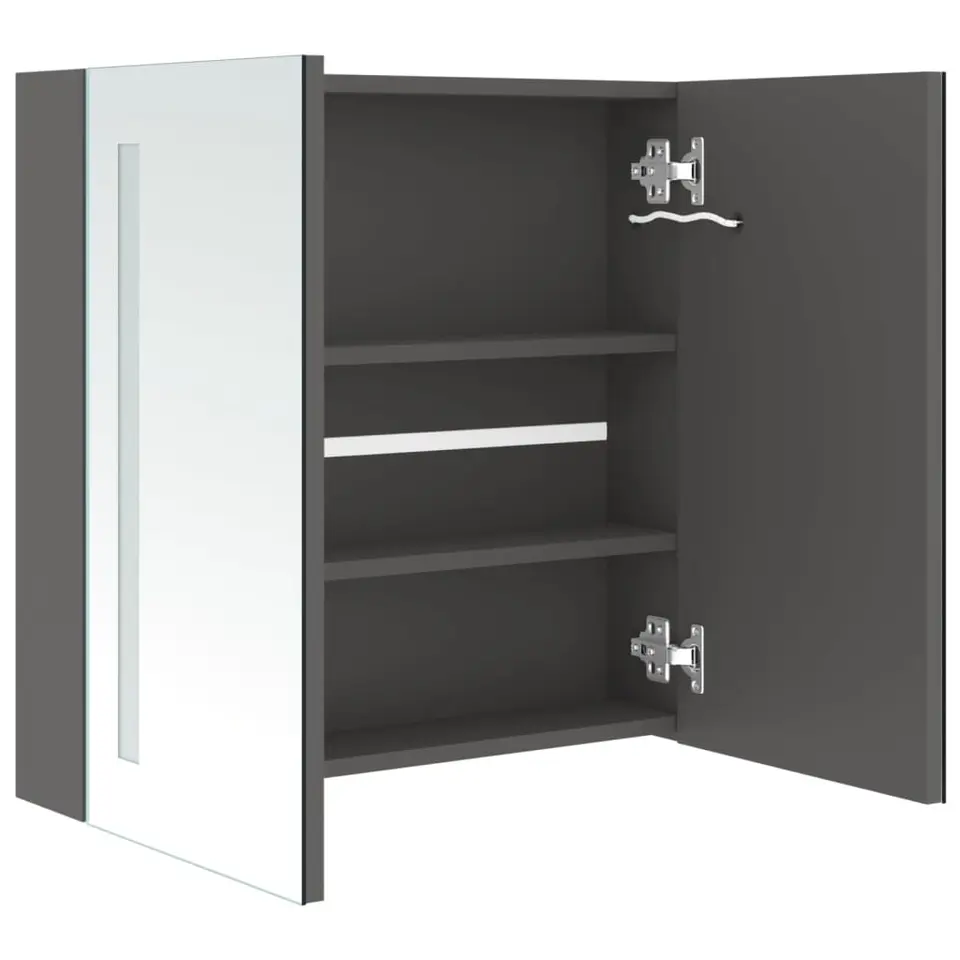 vidaXL - Badkamerkast - Grijs - MDF - 62 x 14 x 60 cm