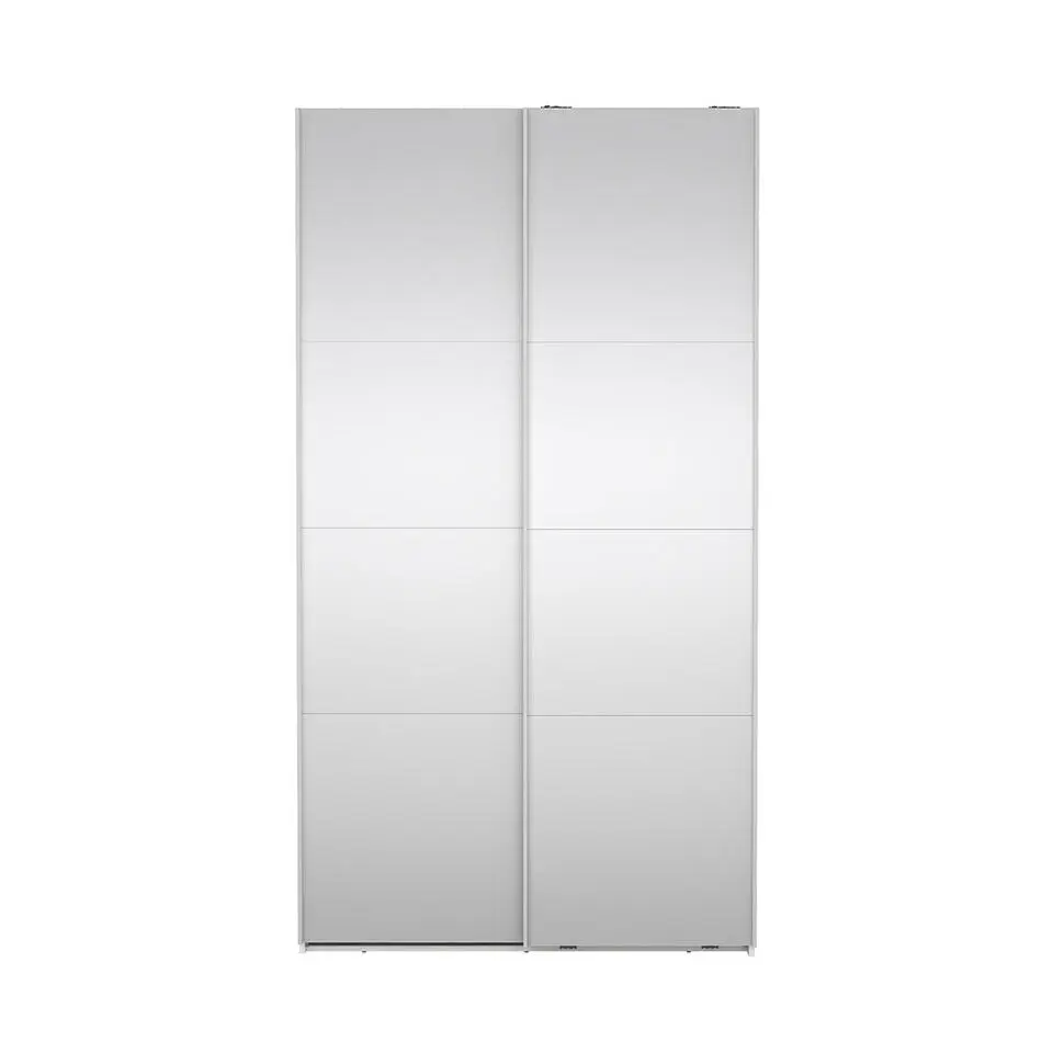 Hioshop Catania schuifdeurkast 2 deuren met spiegel 120x220cm wit