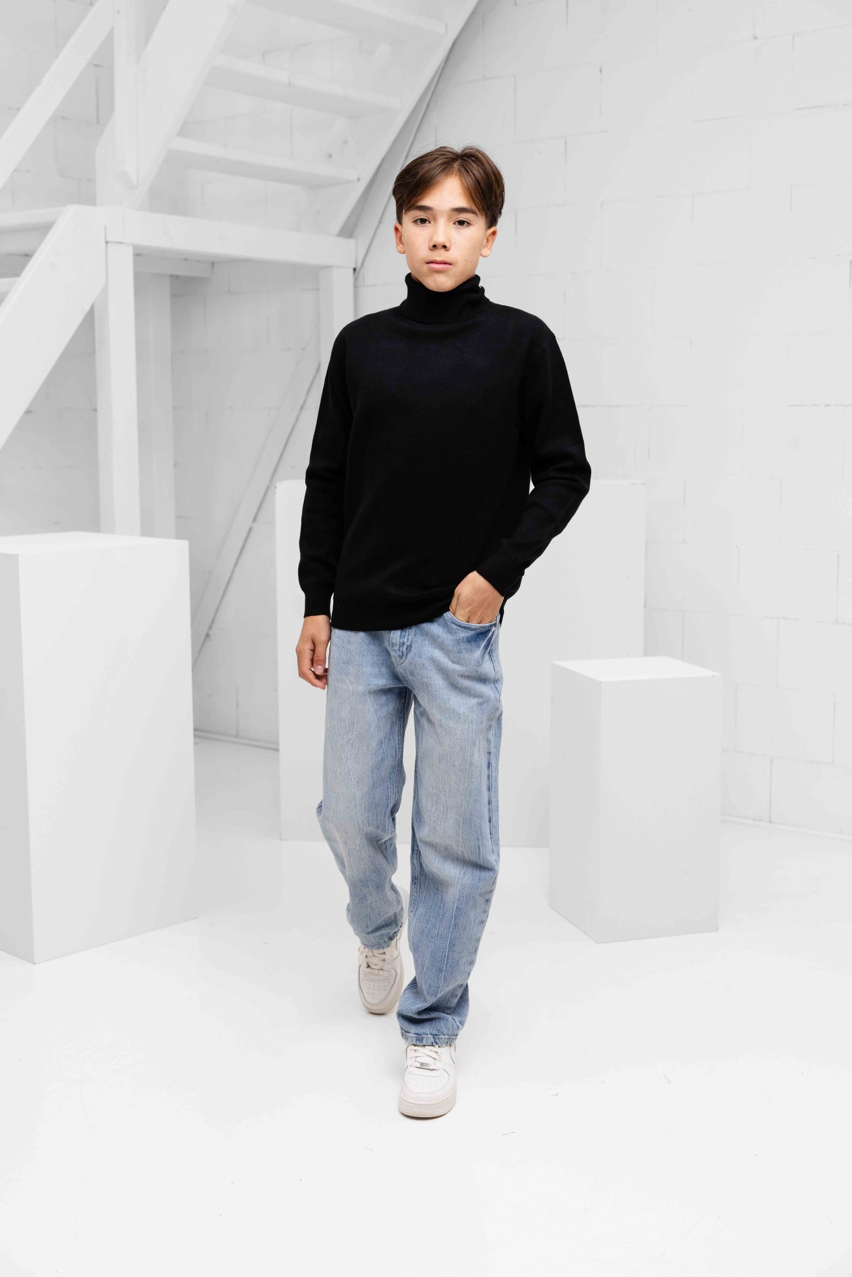 Antony Morato Stuttgart Col Sweater Kids Zwart
