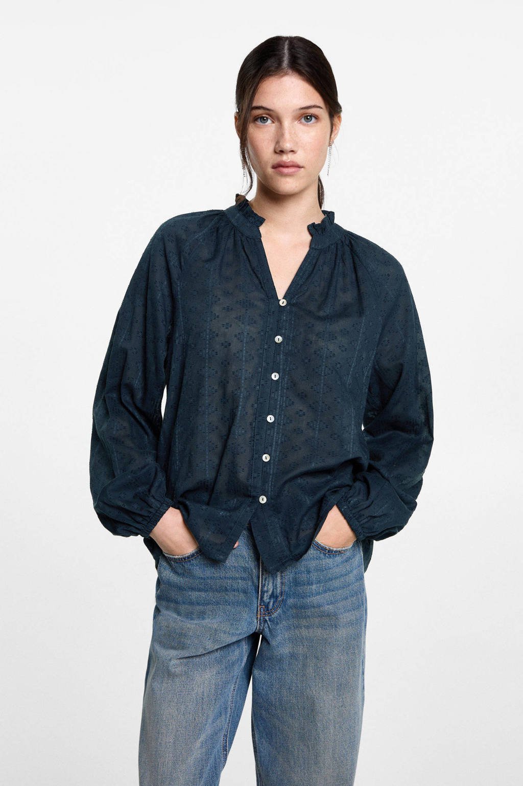 MANGO TEEN blouse marine