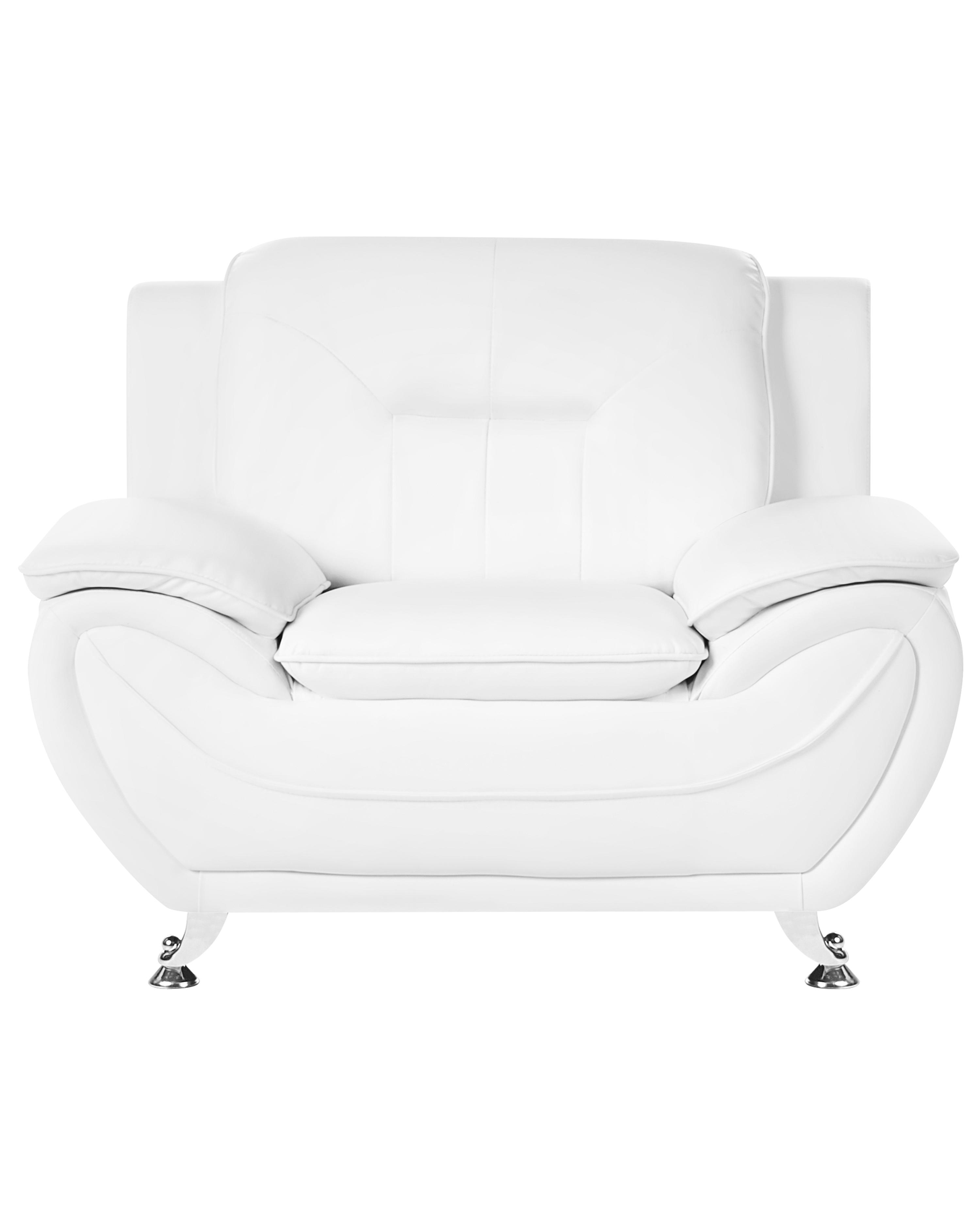 Fauteuil LEIRA Kunstleer Wit