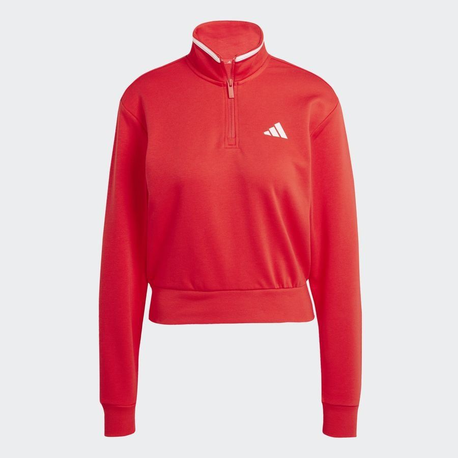 Adidas Veste de survêtement courte molleton à quart de zip Essentials Color Pop