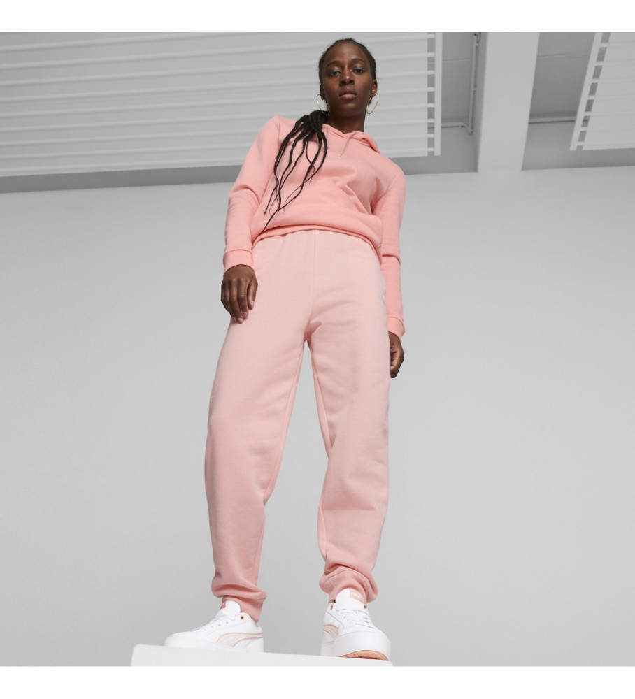 Calça rosa bordada Puma Essentials+
