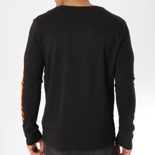 Tee Shirt Manches Longues Admin Noir Orange