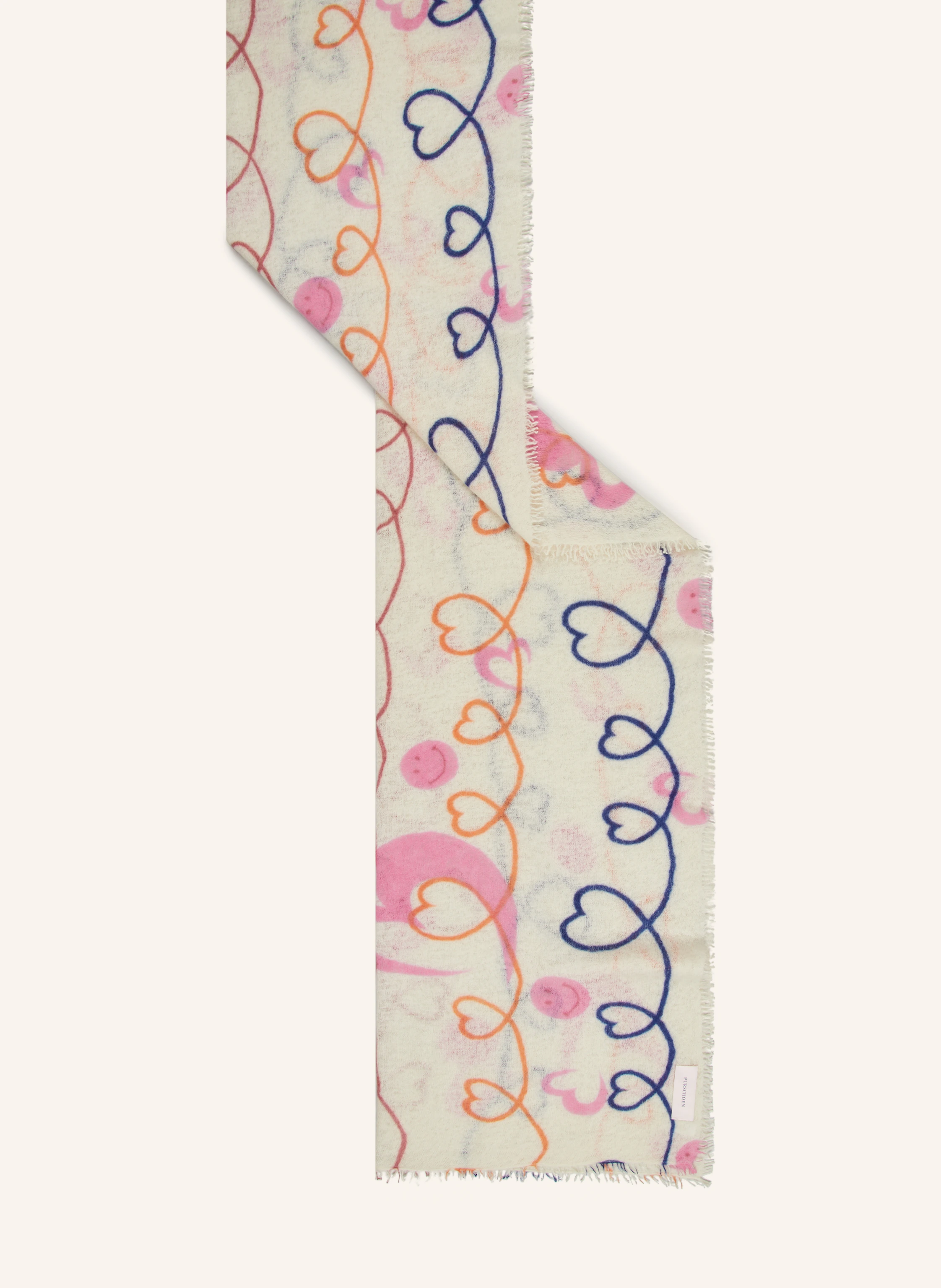 PURSCHOEN Cashmere-Schal HERZANDSMILEY