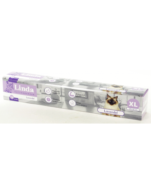 Linda Kattenbakzak Lavendel - Kattenbakaccessoires