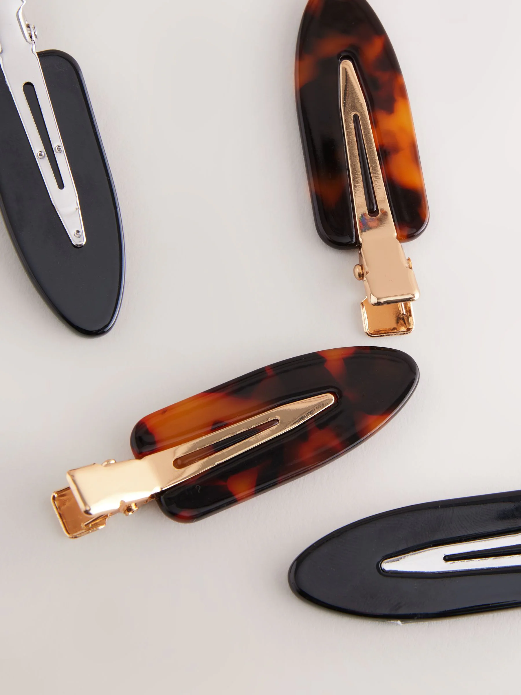 Zwart/tortoise - No Crease Hair Clip