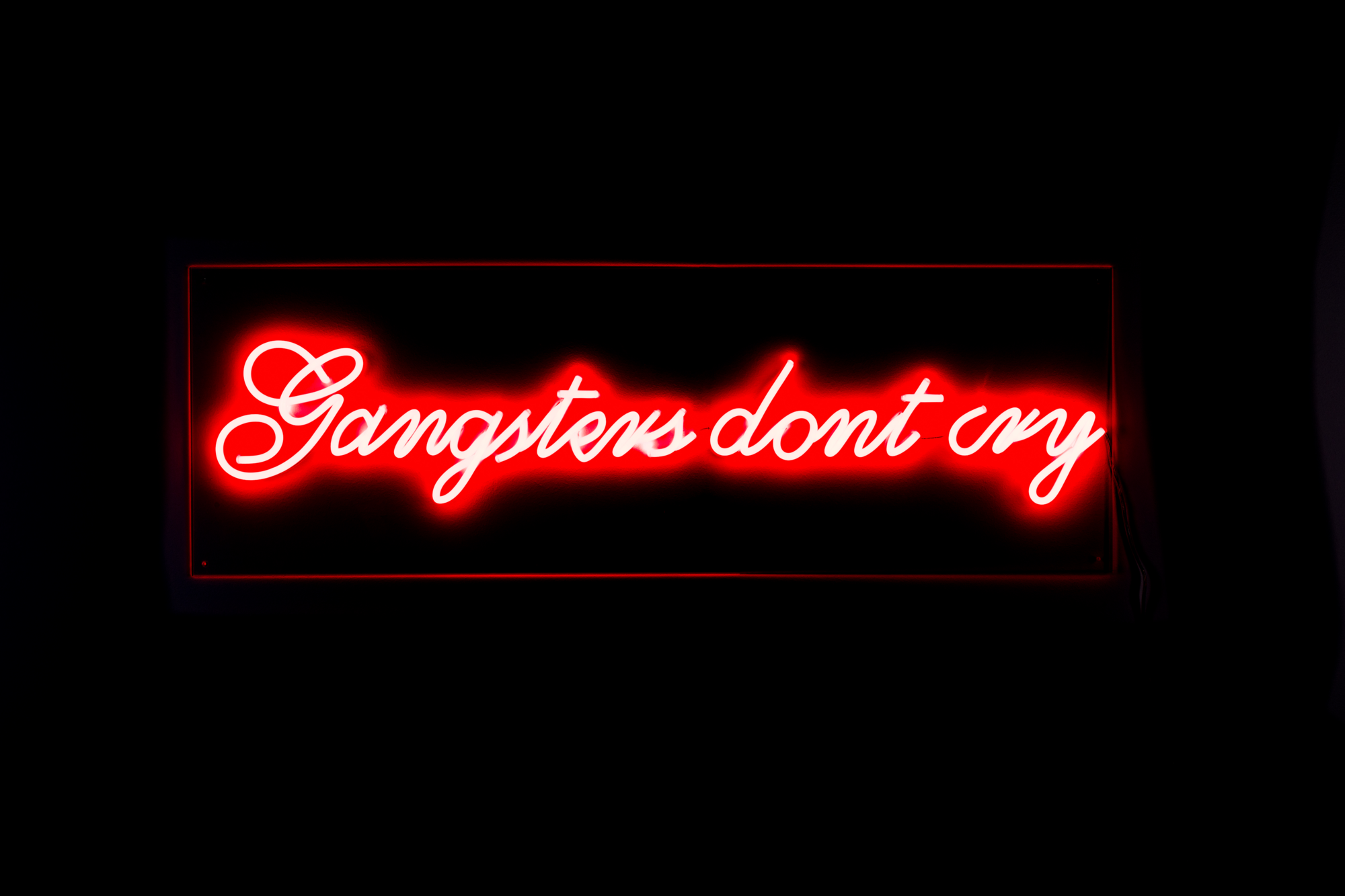 Bold Monkey wandlamp Gangsters non social sign Bold Monkey Gangsters non social sign