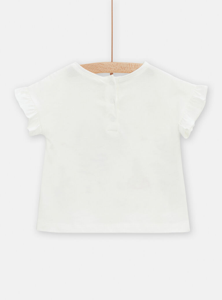 T-shirt à animation fantaisie d'été pour bébé fille