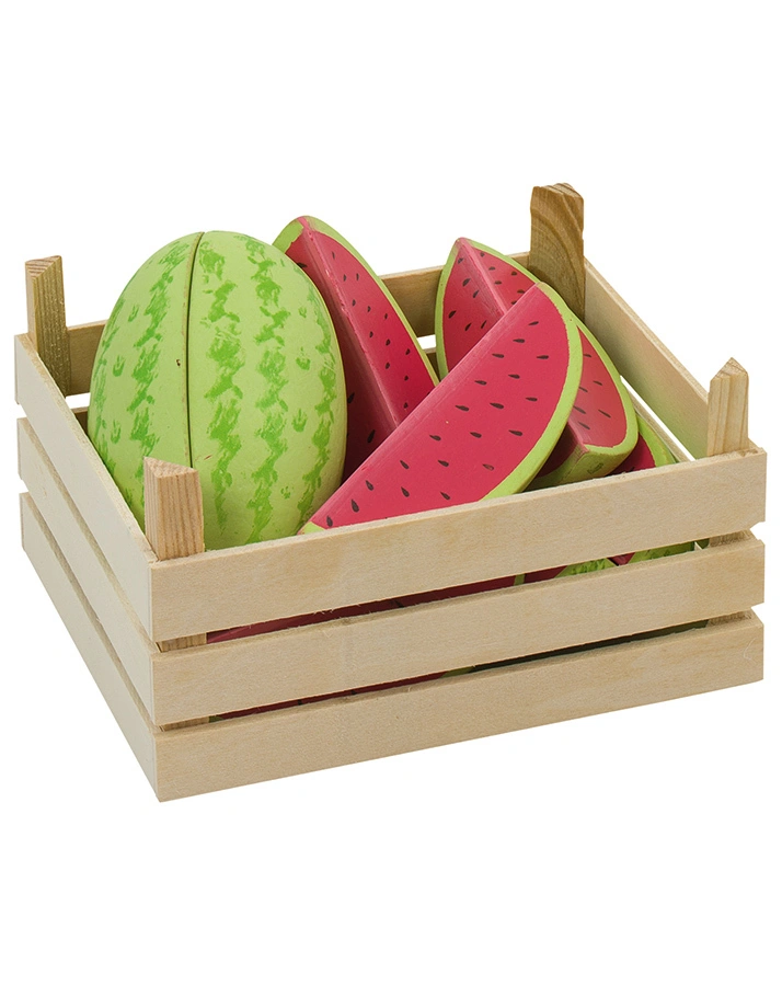 Holz-Obst MELONEN 12-teilig in bunt