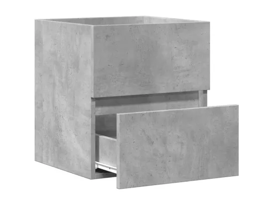 Armoire d'évier Gris béton 41x38,5x45 cm Bois d’ingénierie